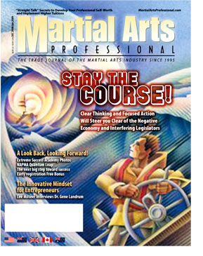 Martial Arts Professional magazine cover, December/January 2008