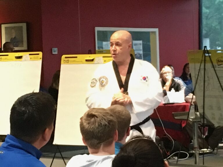 Bernard Kerik teaching Martial Arts Wealth Mastery members in Sterling, Virginia
