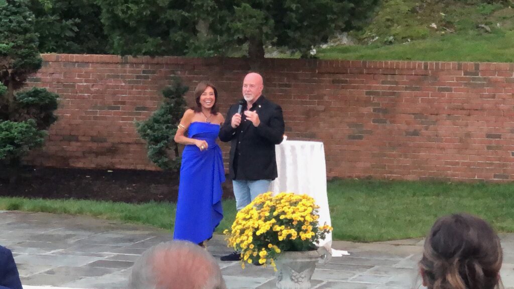 Bernard Kerik with Jeanine Pirro at his birthday party in September 2020