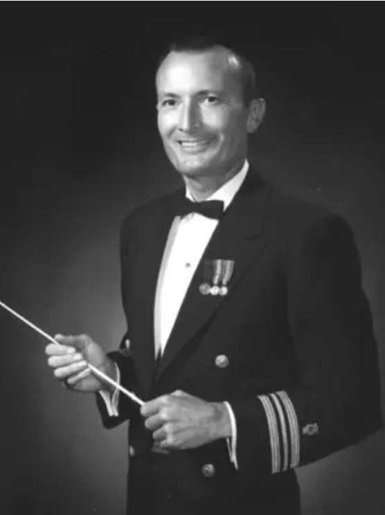 Ned Muffley as Conductor of the United States Navy Band