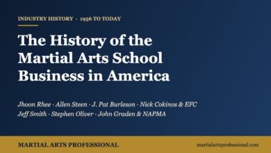 The History of the Martial Arts School Business in America: Jhoon Rhee, Allen Steen, J. Pat Burleson, Nick Cokinos, Jeff Smith, Stephen Oliver, John Graden