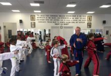 Grand Master Jeff Smith teaching at a martial arts instructor seminar