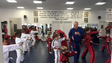 Grand Master Jeff Smith teaching at a martial arts instructor seminar