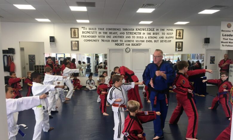 Grand Master Jeff Smith teaching at a martial arts instructor seminar