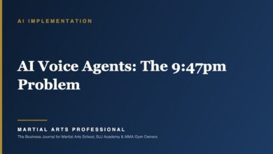 AI Voice Agents: The 9:47pm Problem - Martial Arts Professional