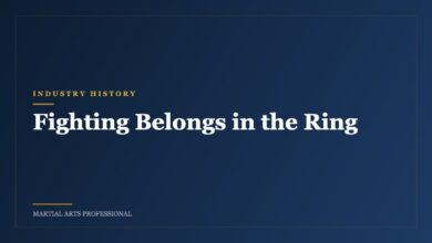 Fighting Belongs in the Ring