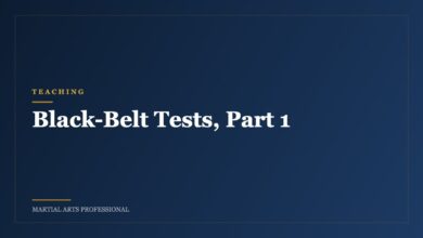Black-Belt Tests, Part 1