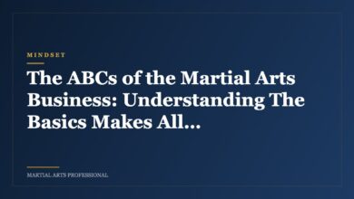 The ABCs of the Martial Arts Business: Understanding The Basics Makes All The Difference