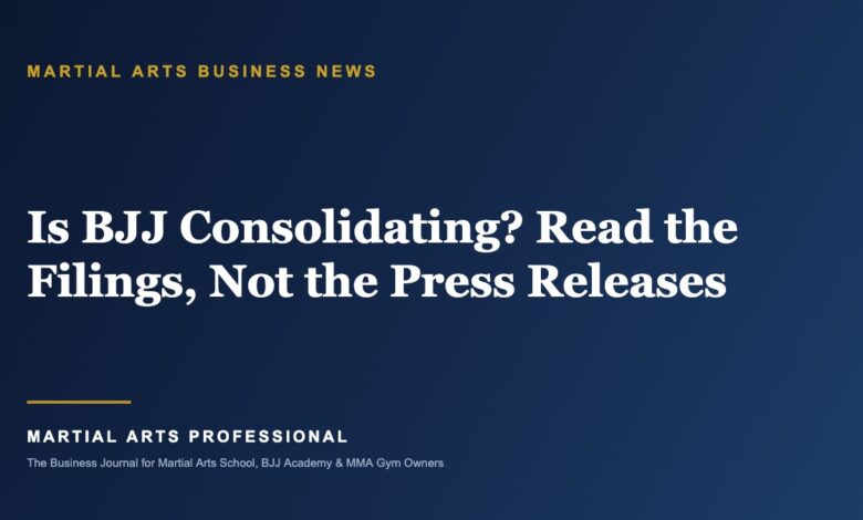 Is BJJ Consolidating? Read the Filings, Not the Press Releases - Martial Arts Professional