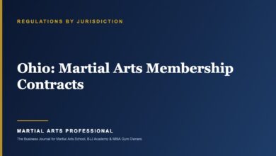 Ohio Martial Arts Membership Contracts: What School Owners Need to Know - Martial Arts Professional