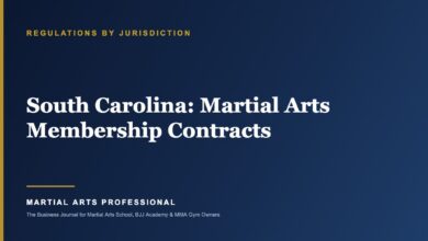 South Carolina Martial Arts Membership Contracts: What School Owners Need to Know - Martial Arts Professional