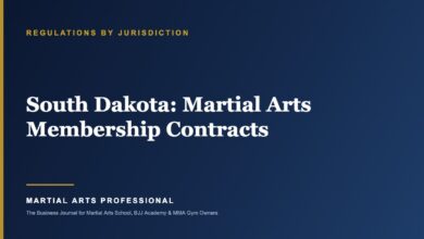 South Dakota Martial Arts Membership Contracts: What School Owners Need to Know - Martial Arts Professional