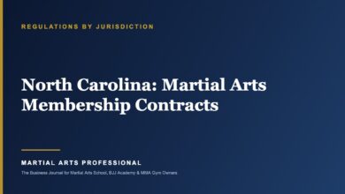 North Carolina Martial Arts Membership Contracts: What School Owners Need to Know - Martial Arts Professional