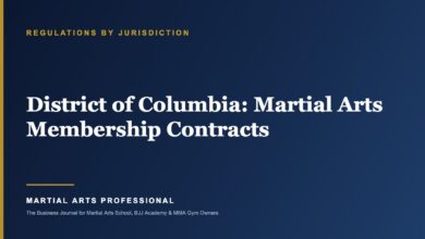 District of Columbia Martial Arts Membership Contracts: What School Owners Need to Know - Martial Arts Professional