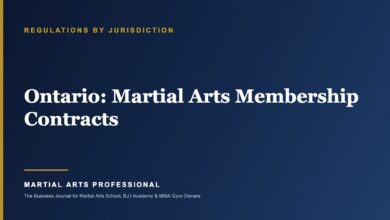 Ontario Martial Arts Membership Contracts: What School Owners Need to Know - Martial Arts Professional