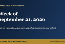 Martial Arts Business News: Week of September 21, 2026