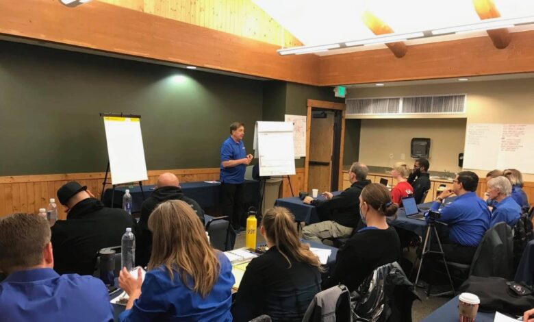 Grand Master Stephen Oliver teaching Martial Arts Wealth Mastery members at a training event