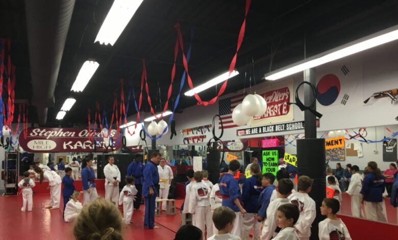 Grand Master Stephen Oliver teaching a Mile High Karate class