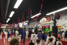 Grand Master Stephen Oliver teaching a Mile High Karate class