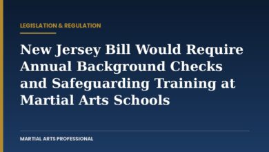 Martial Arts Professional card: New Jersey bill would require annual background checks and safeguarding training at martial arts schools