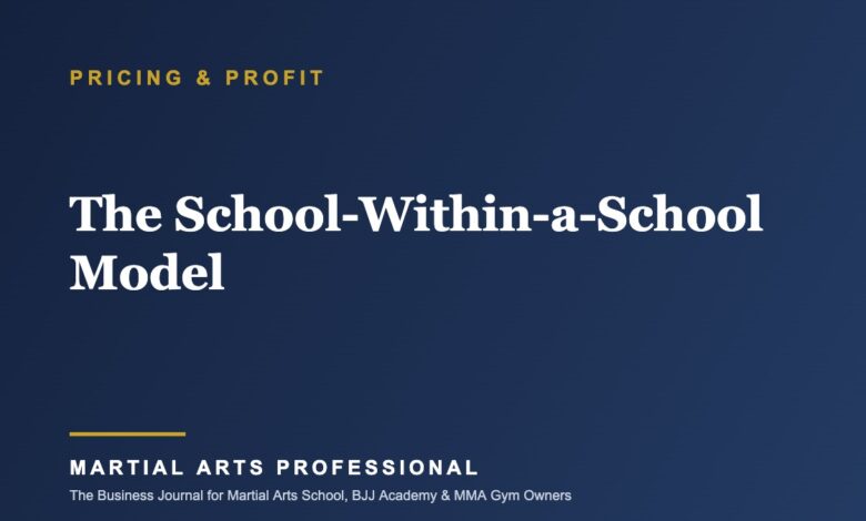 The School-Within-a-School Model: Why Martial Arts Academies Are Sharing Space, Martial Arts Professional